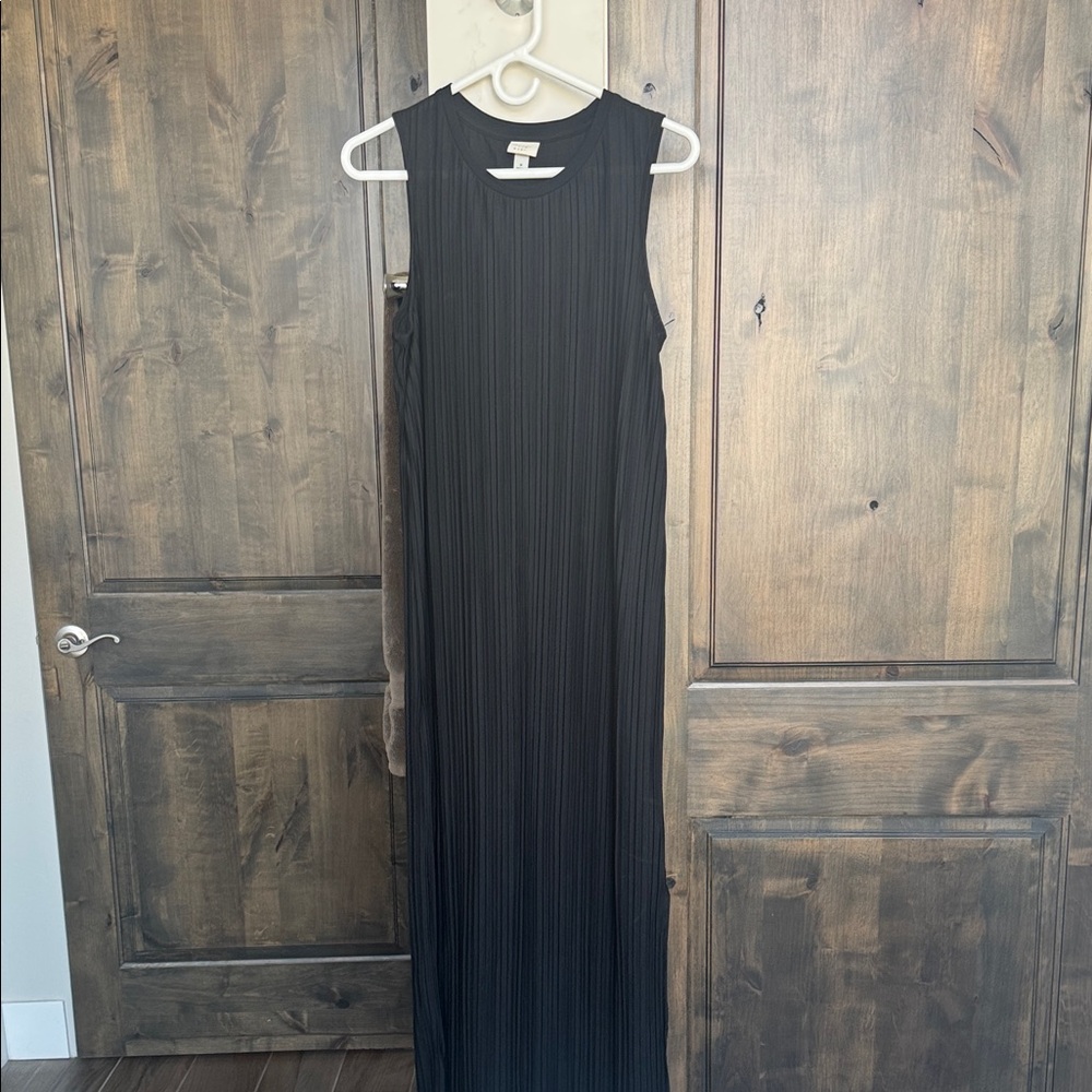 A New Day black maxi sleeveless dress with side slit size small